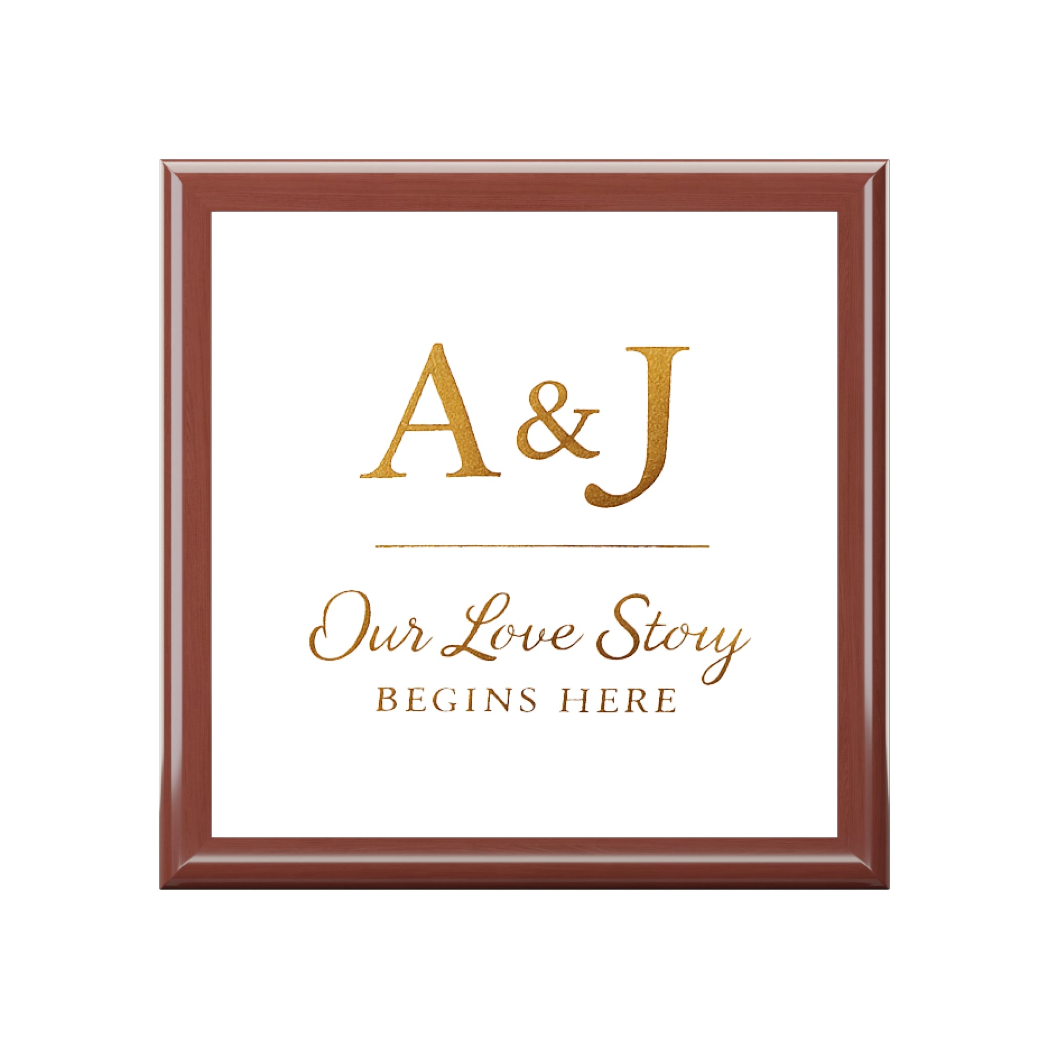 Personalized Love Story Box - Your & Their First Letter (Customised)