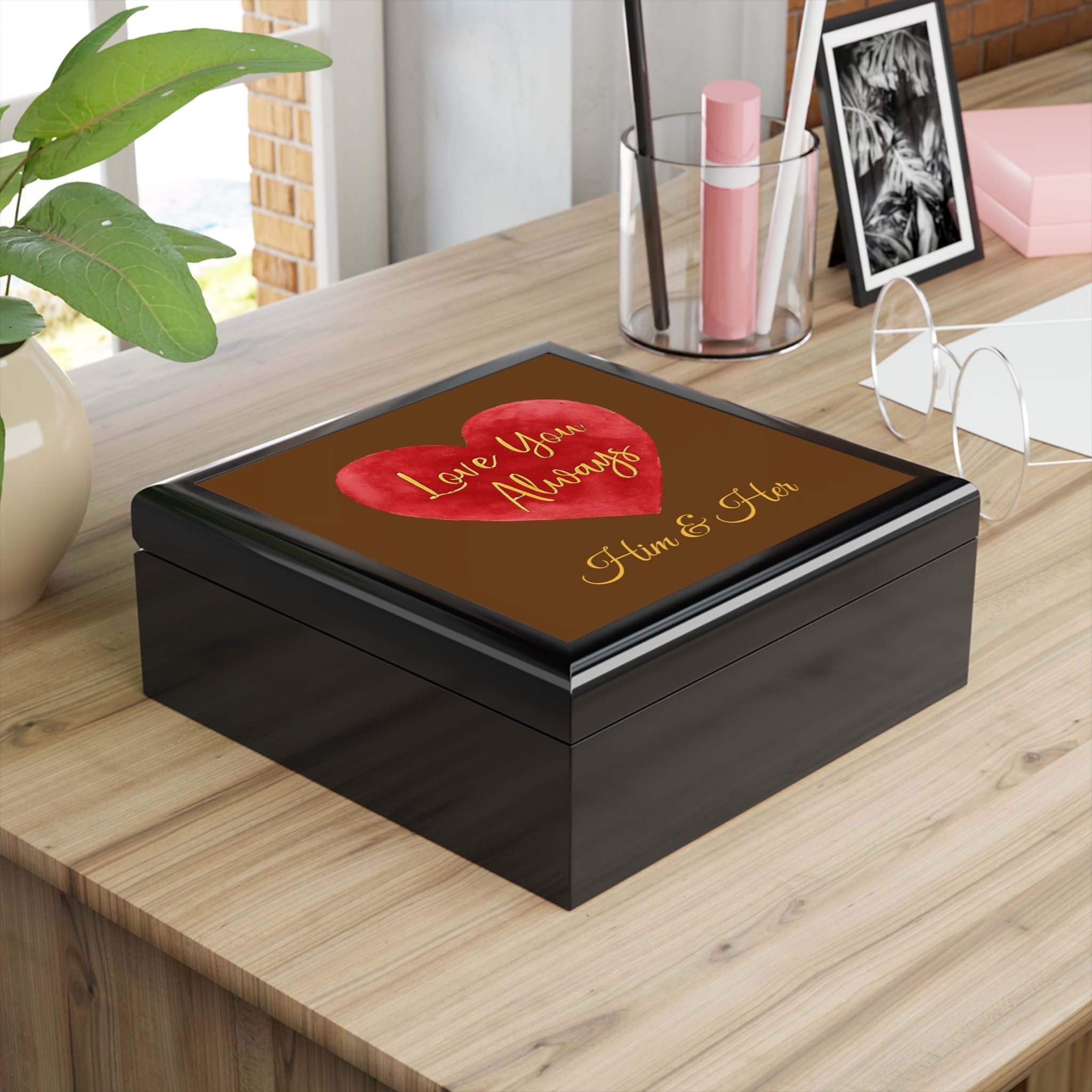 Personalized Love You Always Box for Him & Her