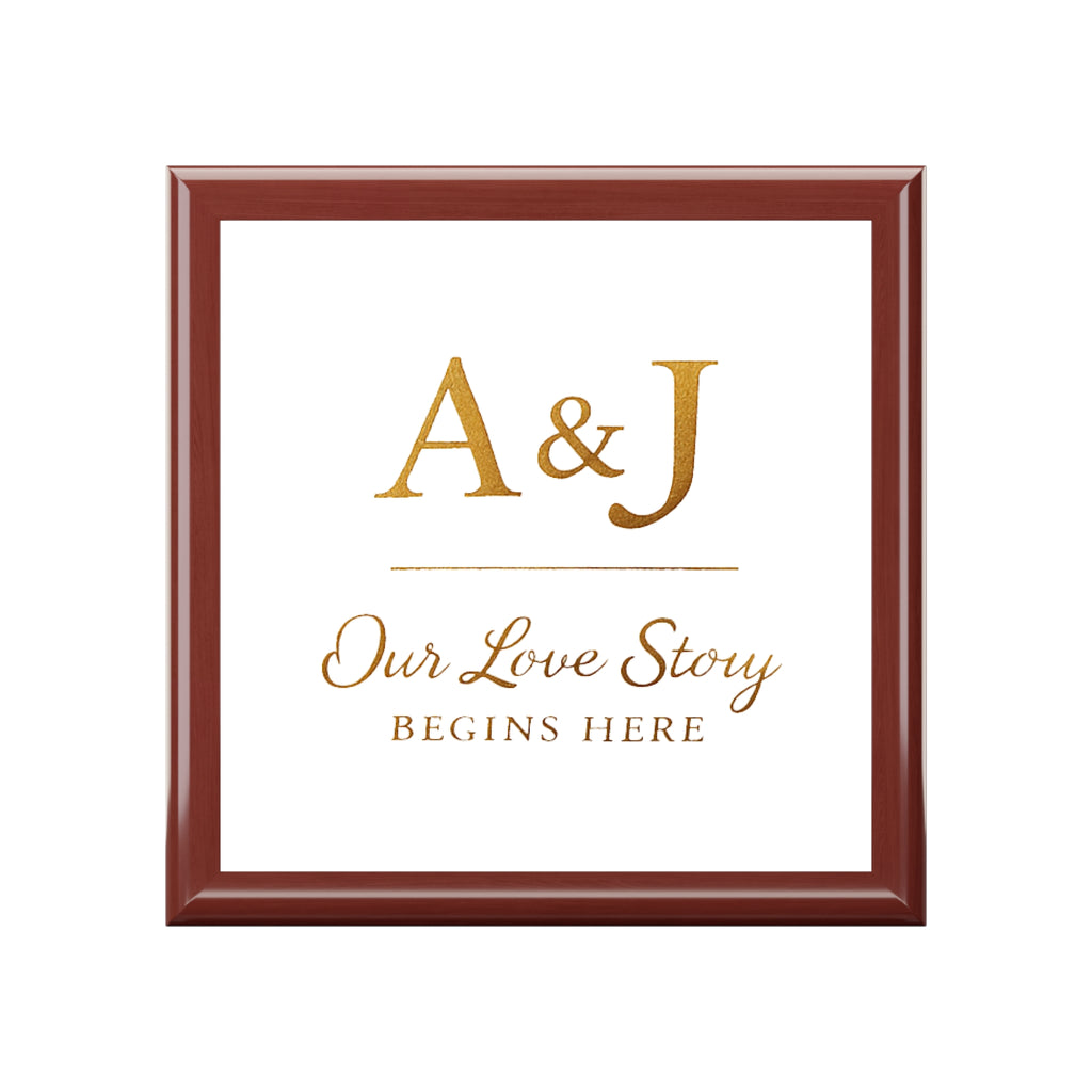 Personalized Love Story Box - Your & Their First Letter (Customised)