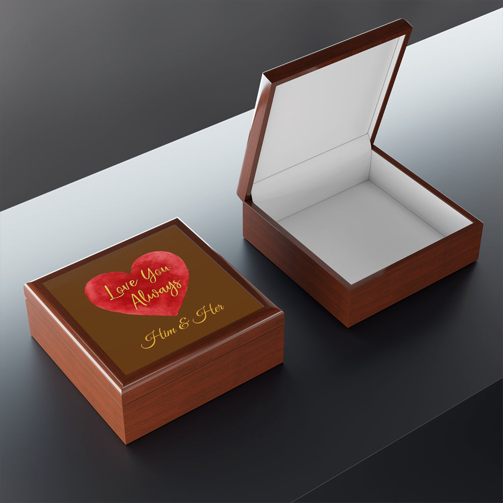 Personalized Love You Always Box for Him & Her