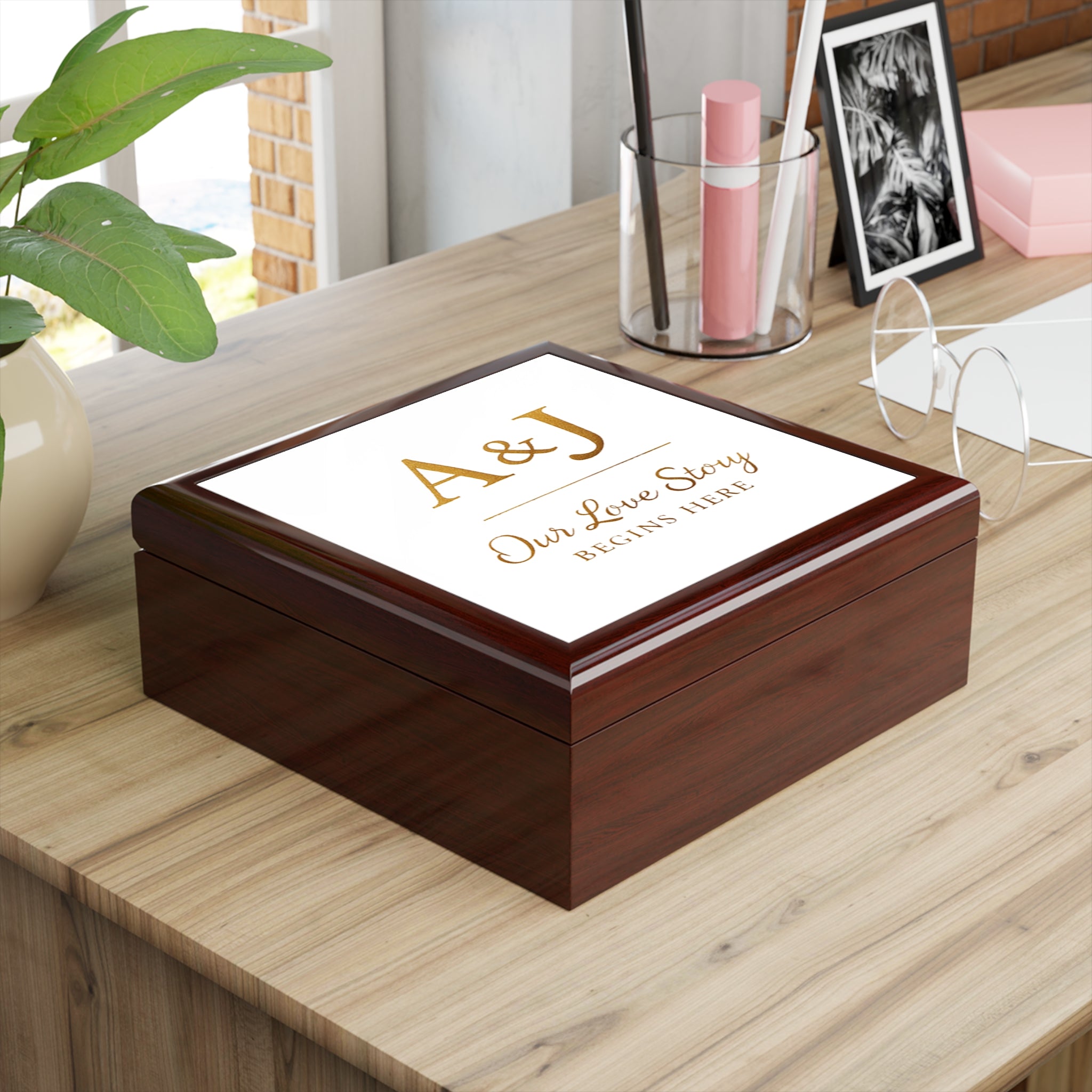 Personalized Love Story Box - Your & Their First Letter (Customised)