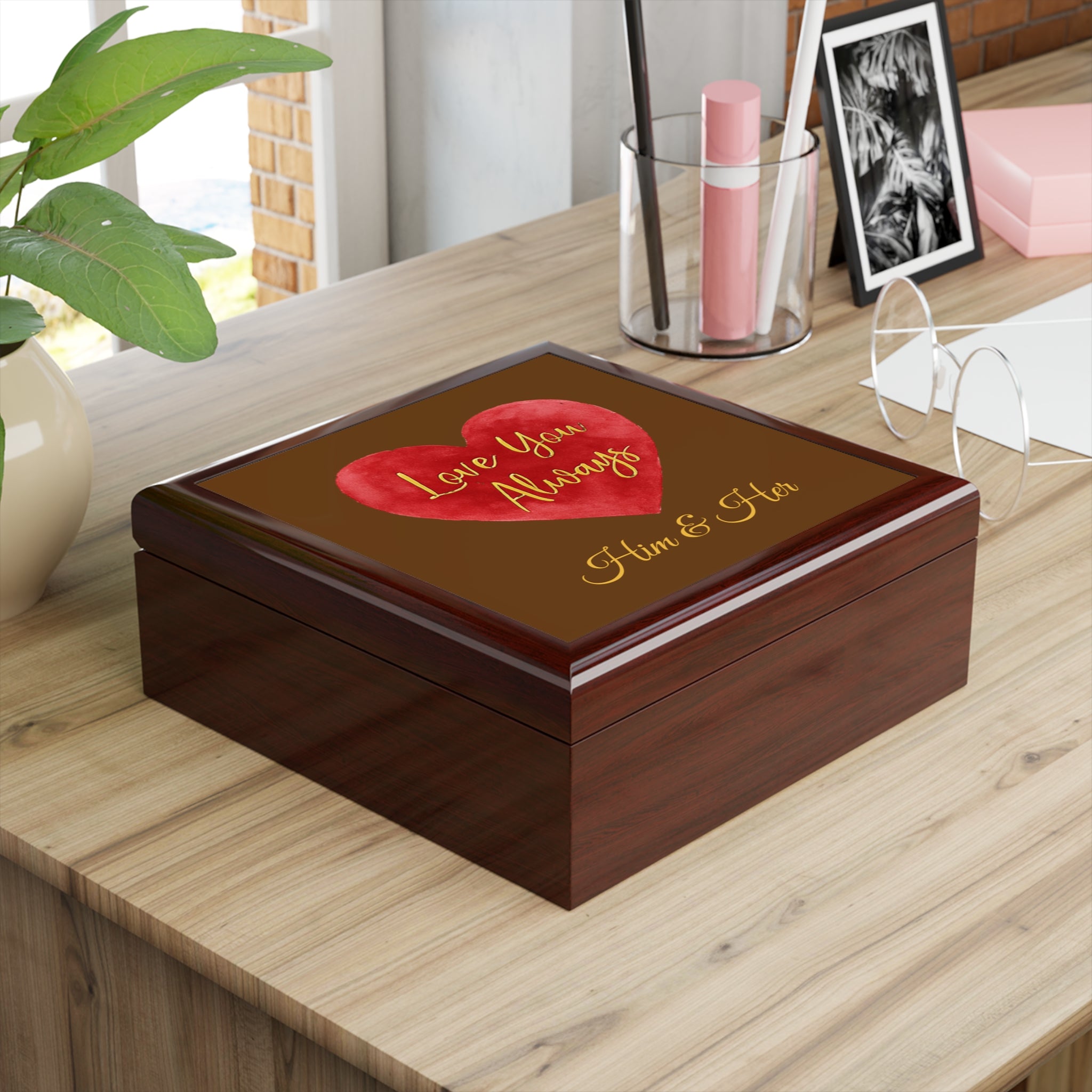 Personalized Love You Always Box for Him & Her