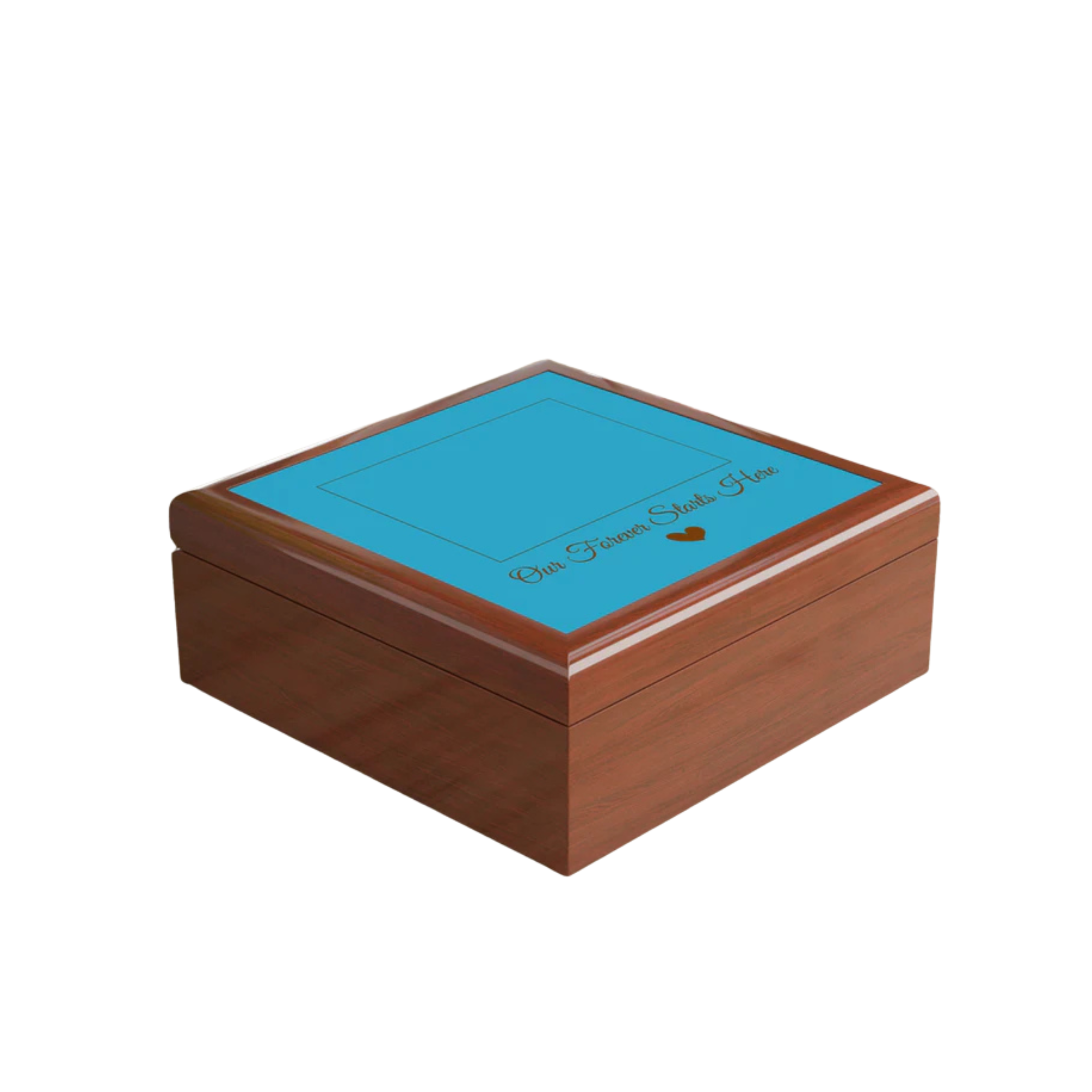 Personalized Box with Heart & Custom Text