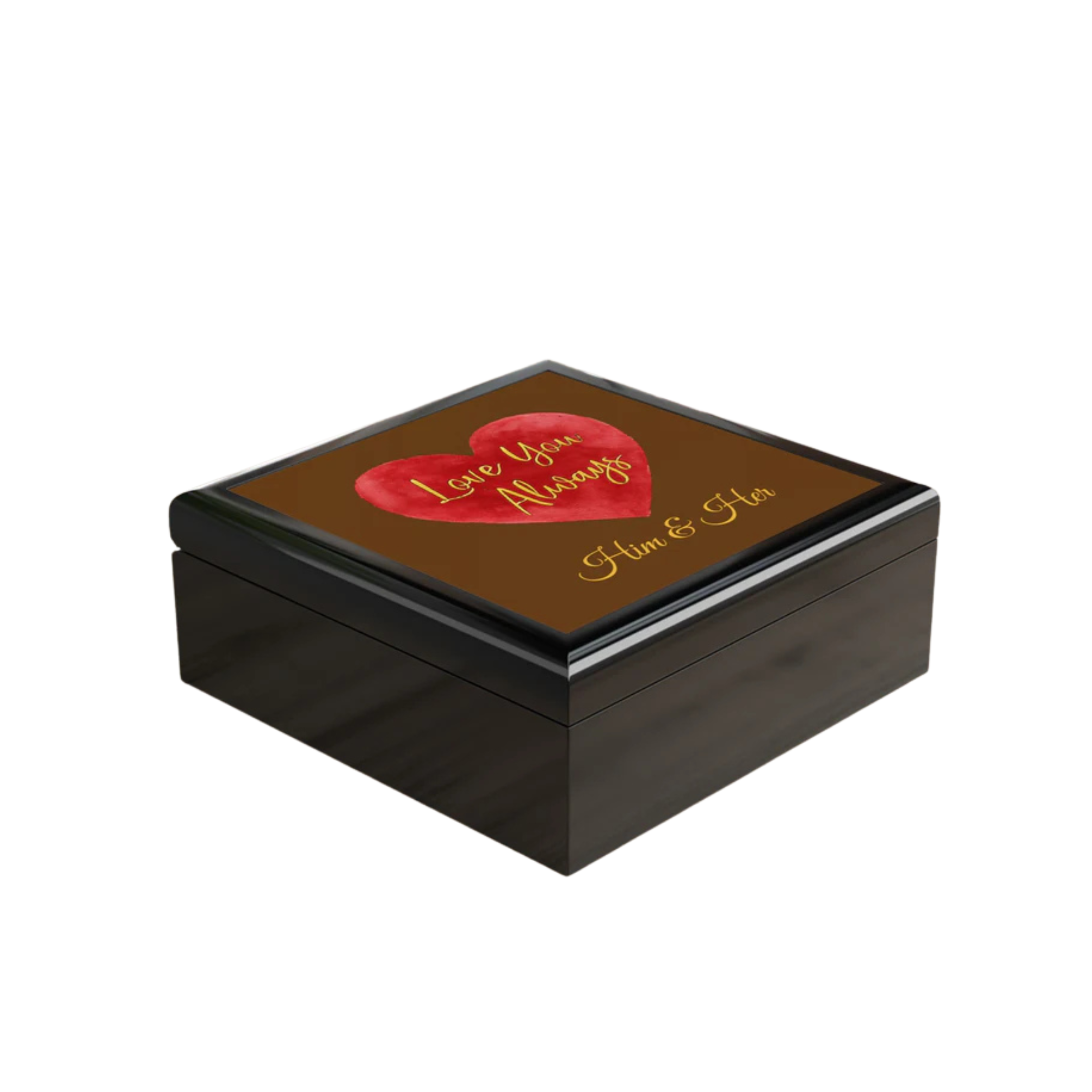 Personalized Love You Always Box for Him & Her