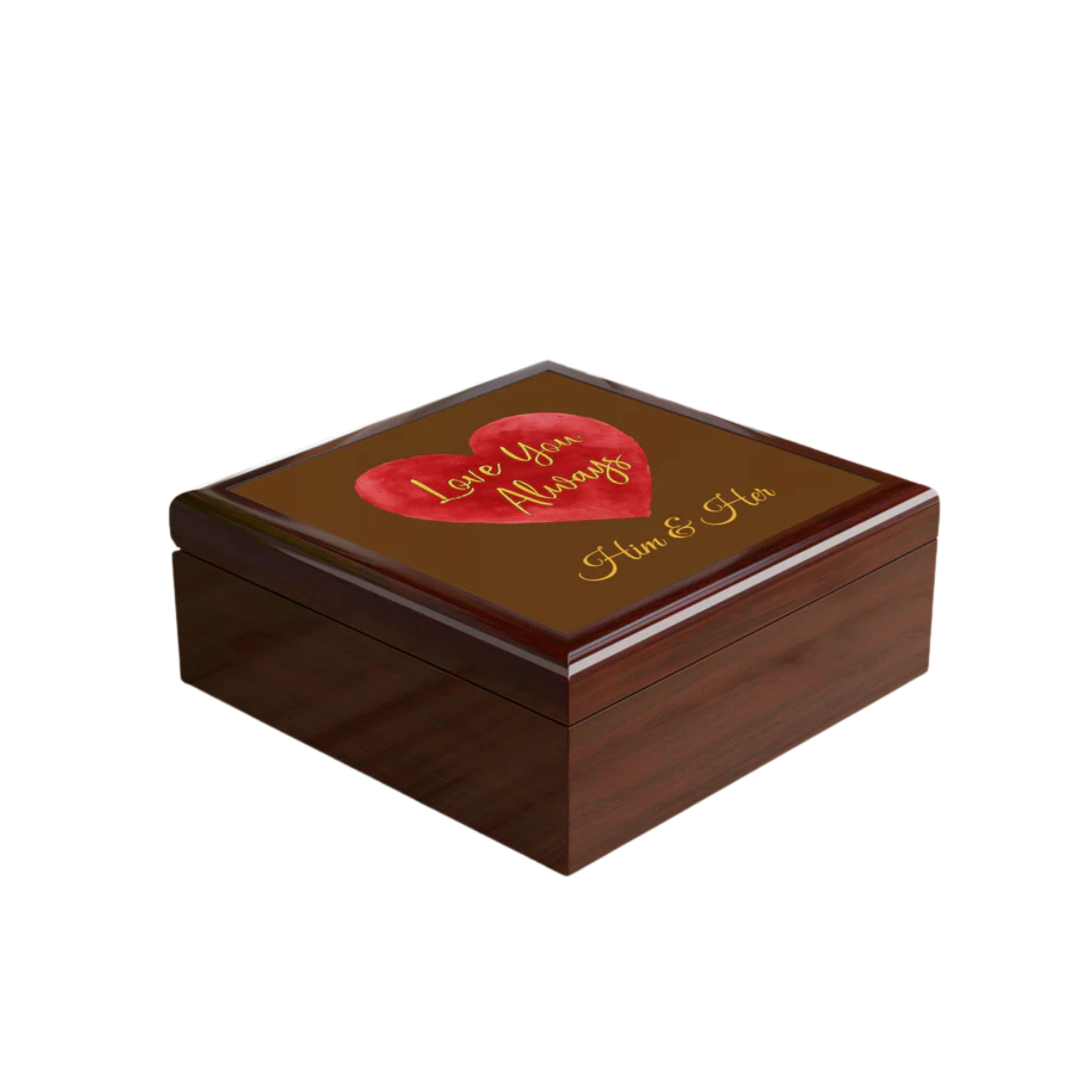 Personalized Love You Always Box for Him & Her